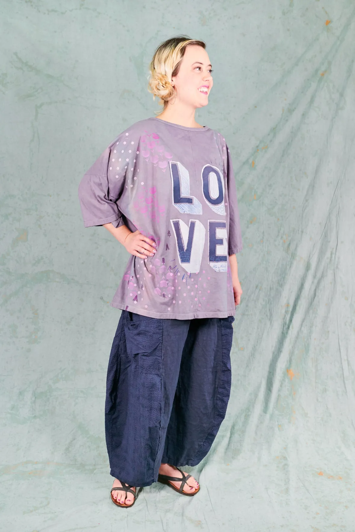 1236HD Line Tee -Pastel Sunrise LOVE Tee-29.5”