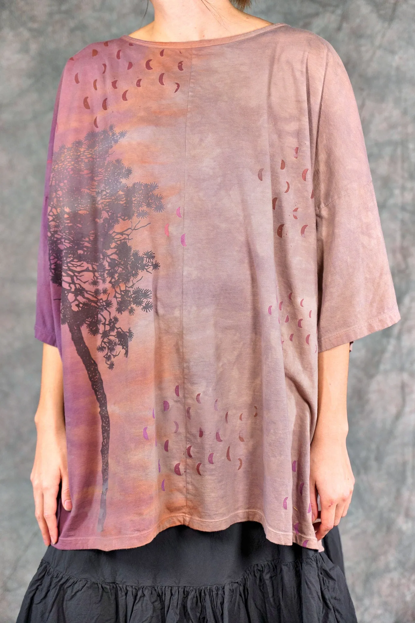 1236HD Line Tee Sienna Violet Song 31"L