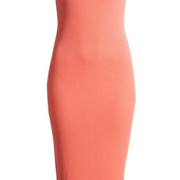 #139 1.State back cutout ribbed midi dress NWT