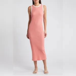 #139 1.State back cutout ribbed midi dress NWT