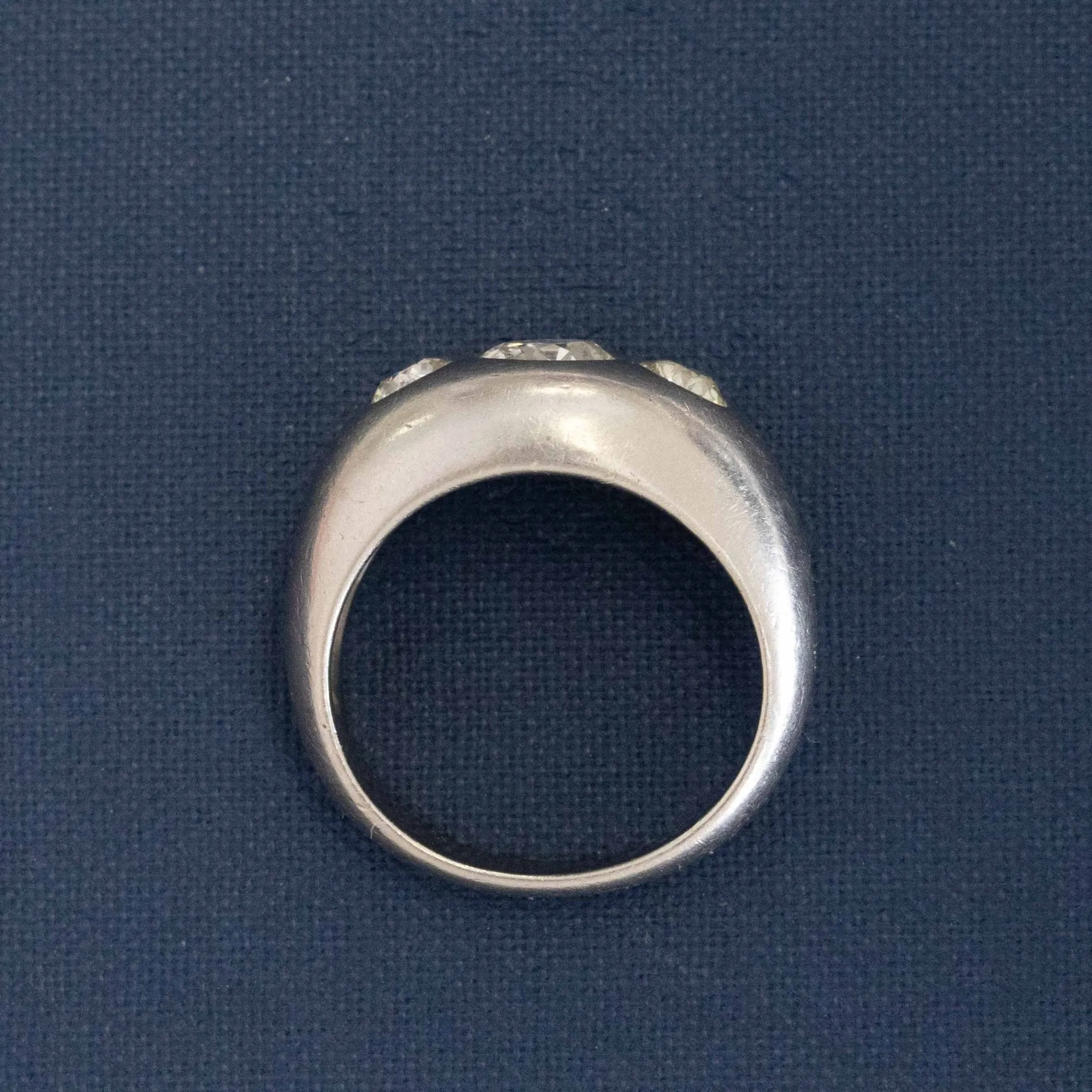 1.50ctw Old European Cut Diamond Trilogy Ring