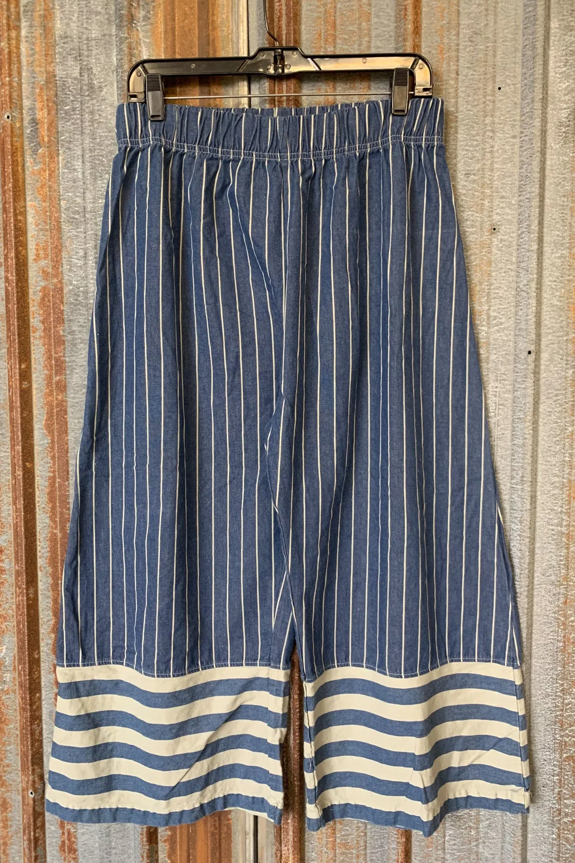3340 Denim Stripe Pant-Denim/Laurel-U