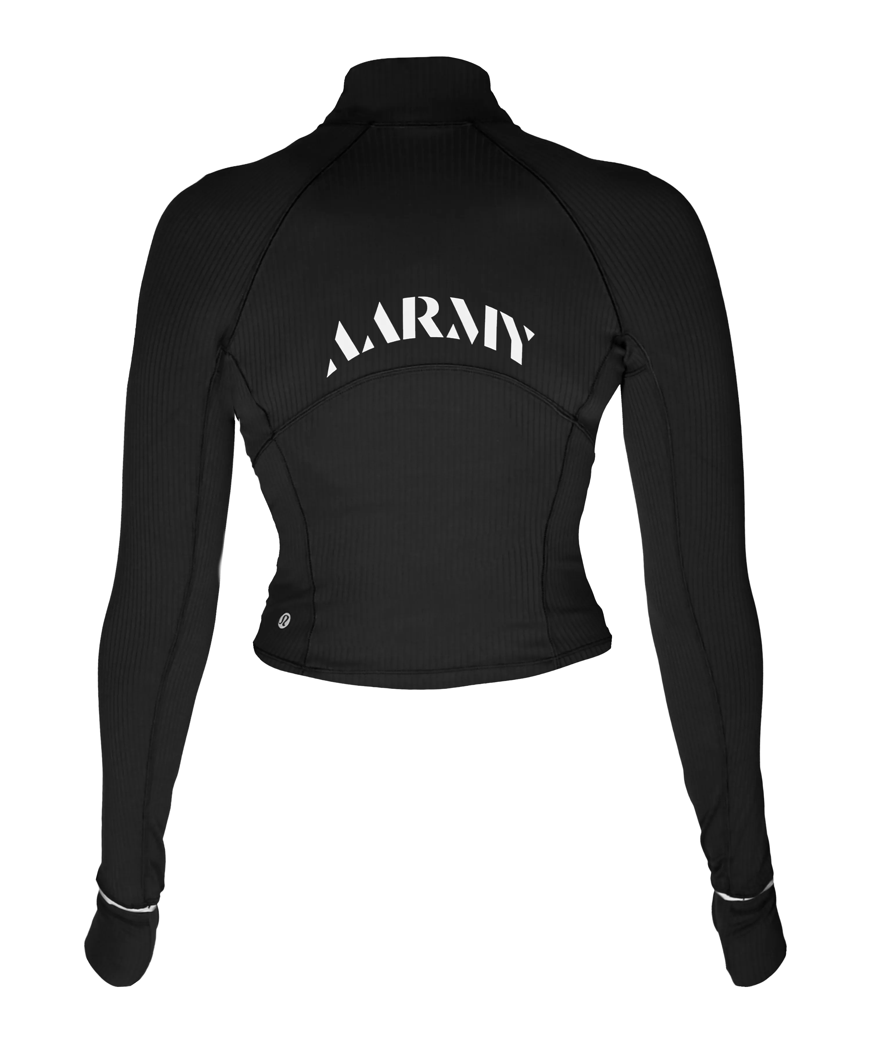 AARMY // It's Rulu Run Ribbed Cropped Half Zip