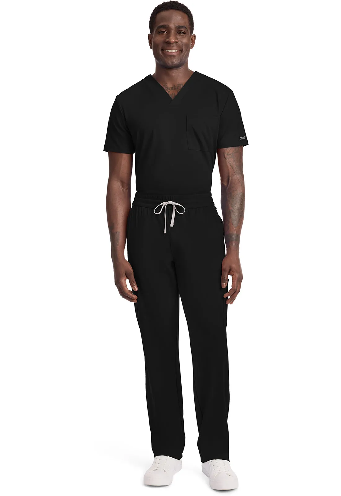 Achieve CK036 Men's 5 Pocket Straight Leg Pant Black