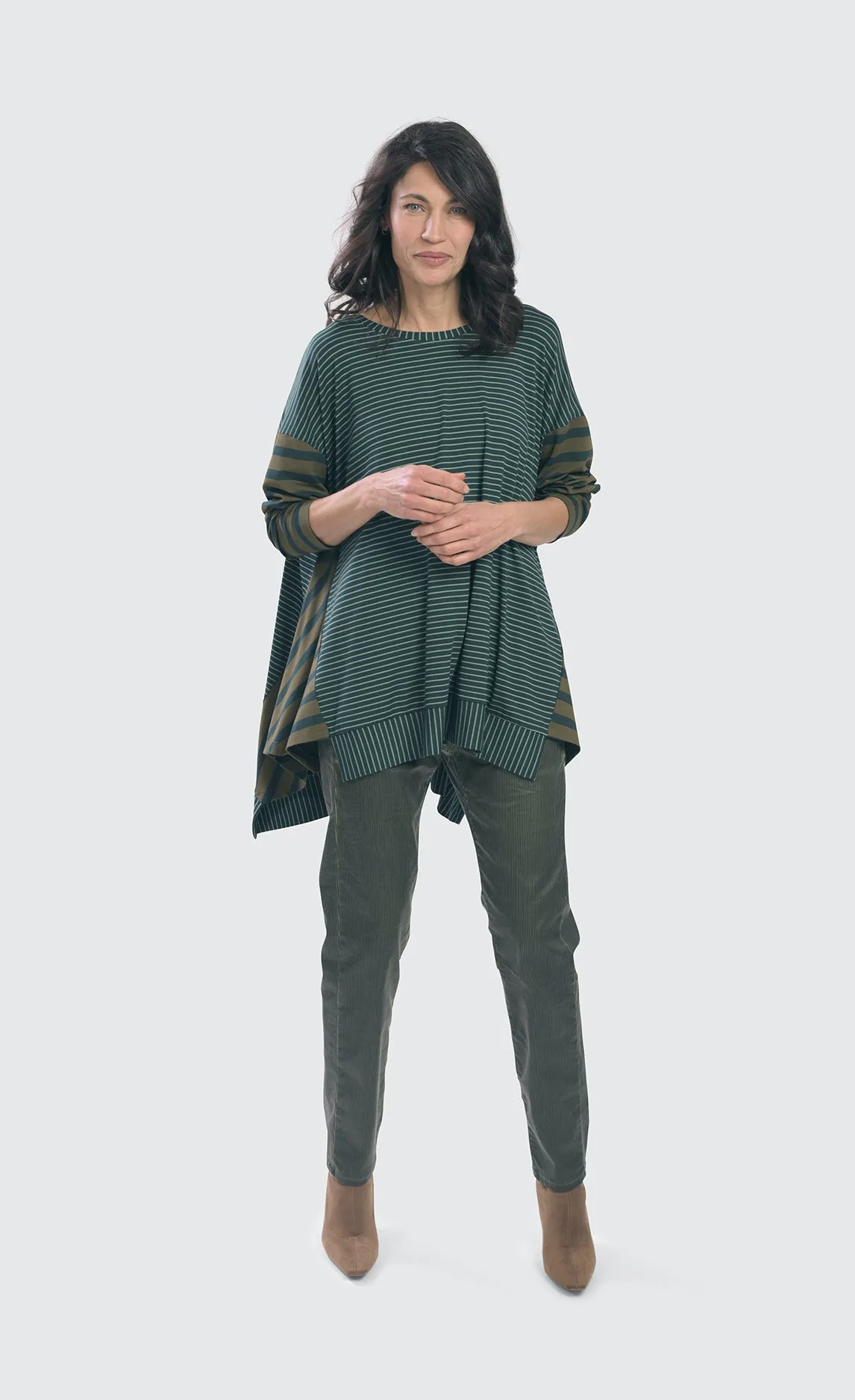 Alembika Spruce Stripe Trapeze Top
