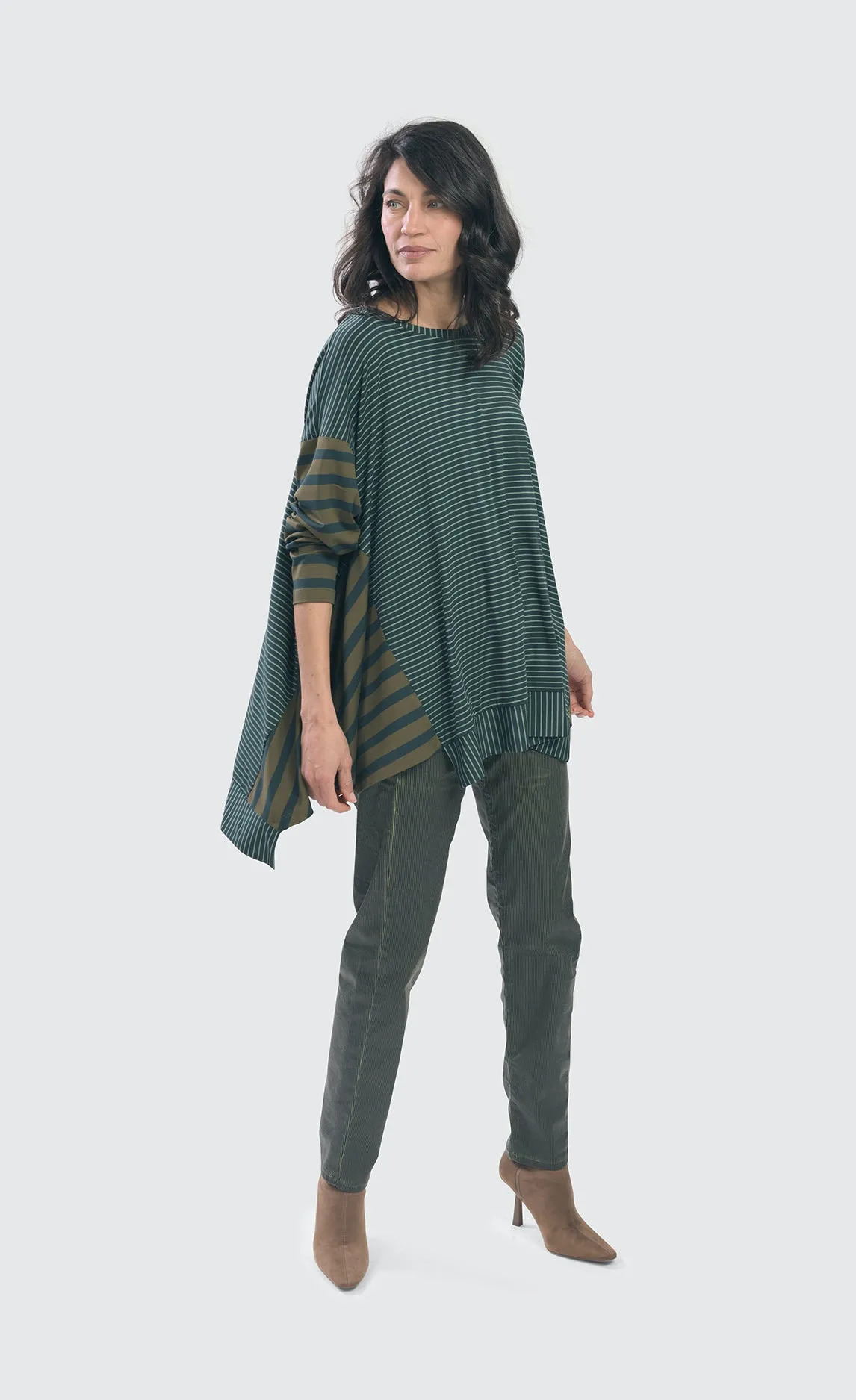 Alembika Spruce Stripe Trapeze Top