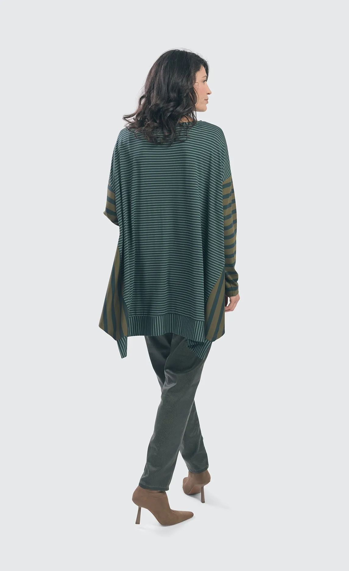 Alembika Spruce Stripe Trapeze Top