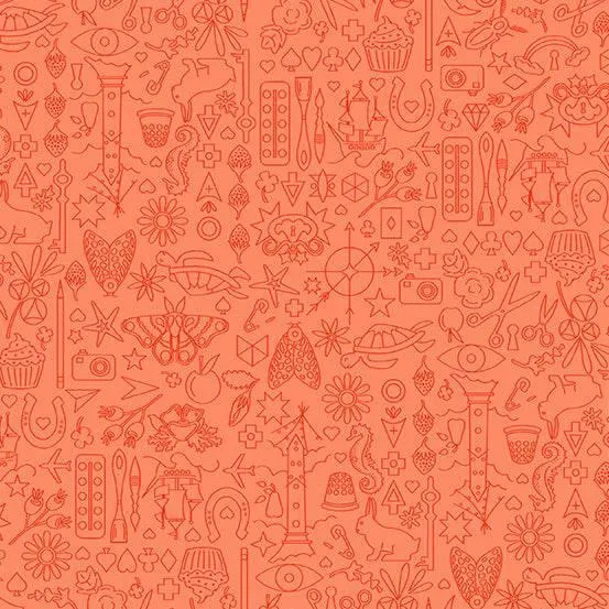 Alison Glass - Sunprints 2022 Luminance - Collection - Peach