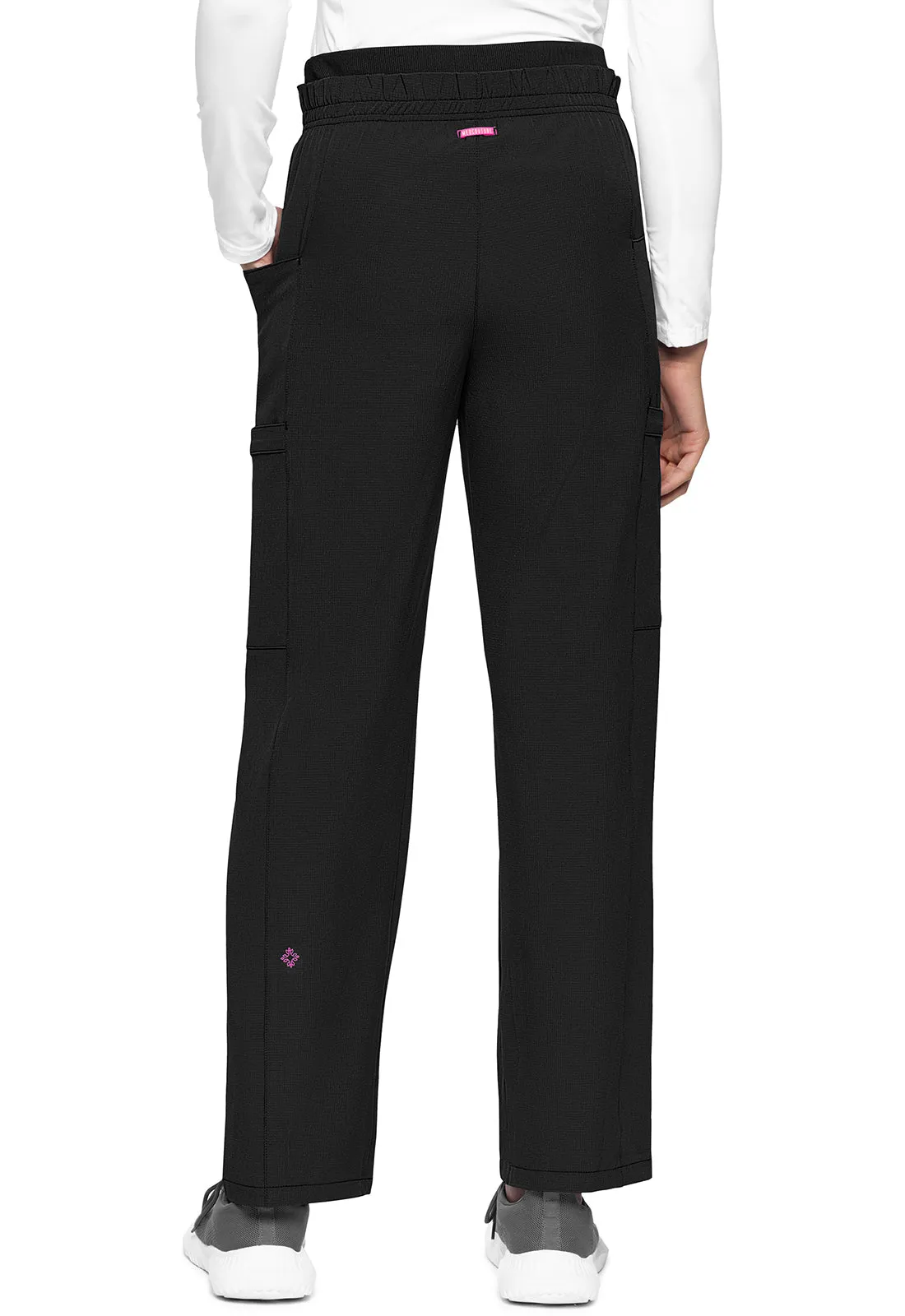 AMP MC105 High Rise Pull-on Wide Leg Cargo Pants Black