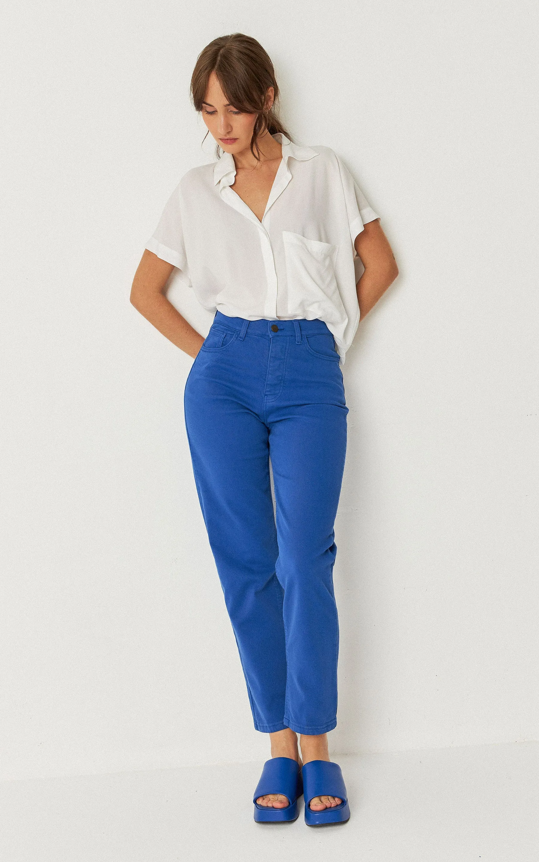 Ania Trousers Indigo Blue