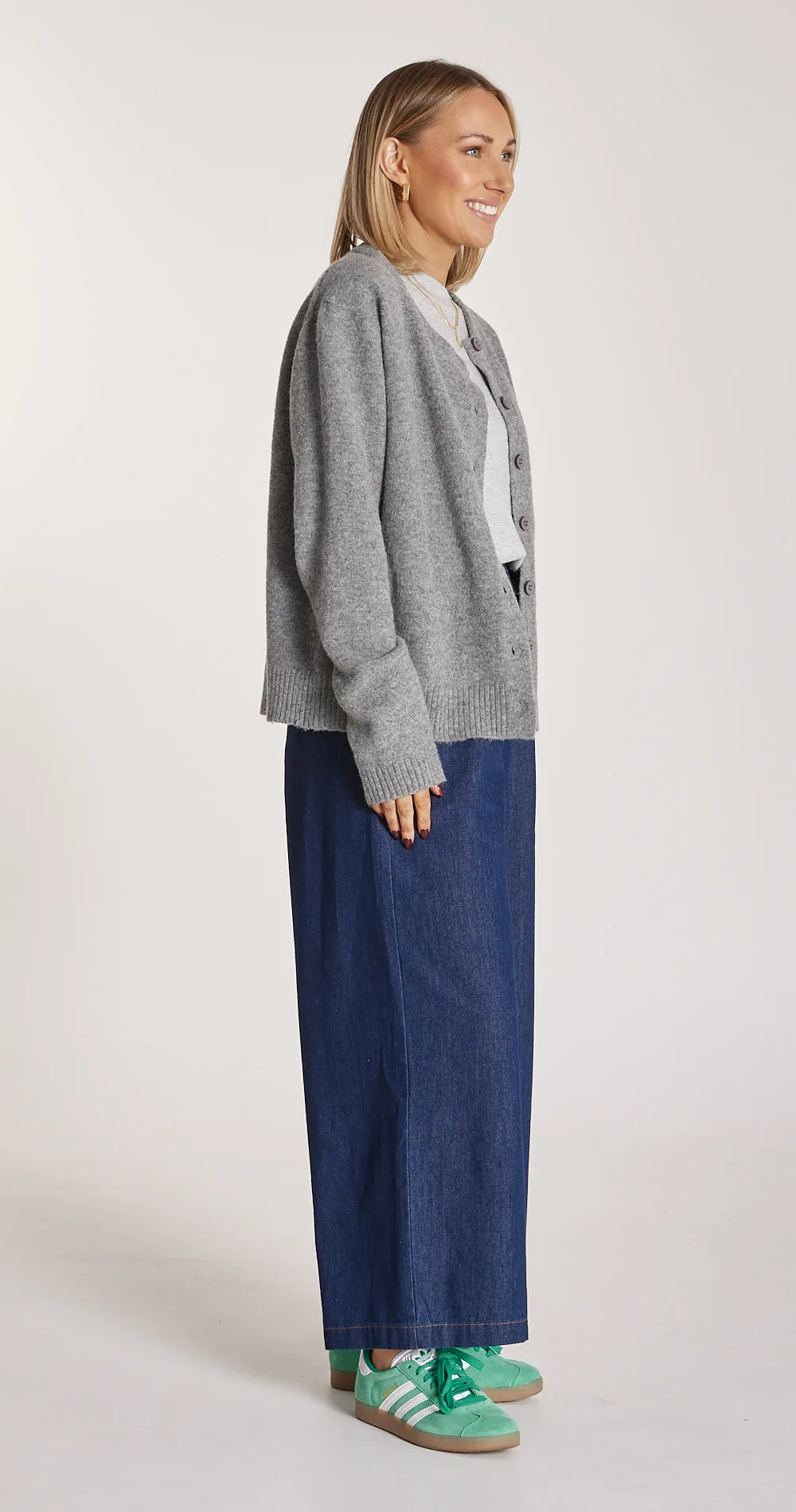 Arlo Cropped Pant - Dark Blue
