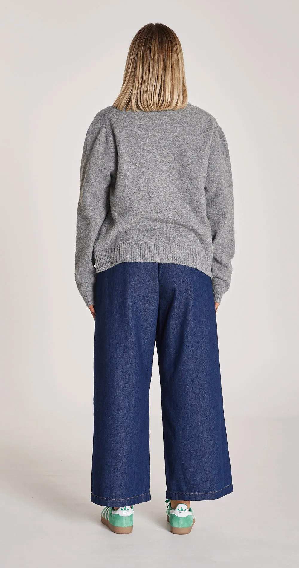 Arlo Cropped Pant - Dark Blue