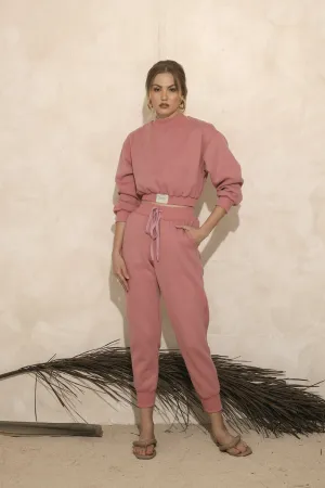 ARLO SET Sweat Pants and Sweater Set (Dusty Rose Premium Terry)