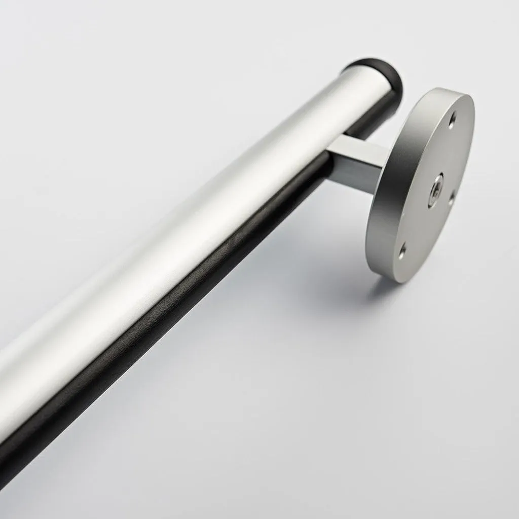 Assistent Grab Bar - Wall Mount - 12" Aluminum/Aluminum