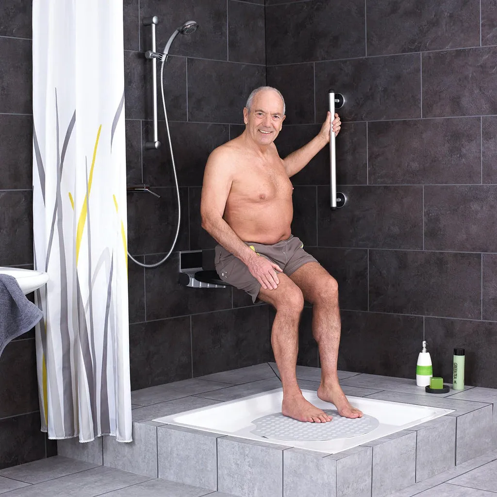 Assistent Grab Bar - Wall Mount - 12" Aluminum/Aluminum