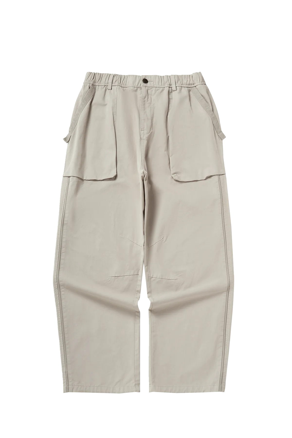 Asute Dyed Thick Utility Straight-Leg Cargo Pants