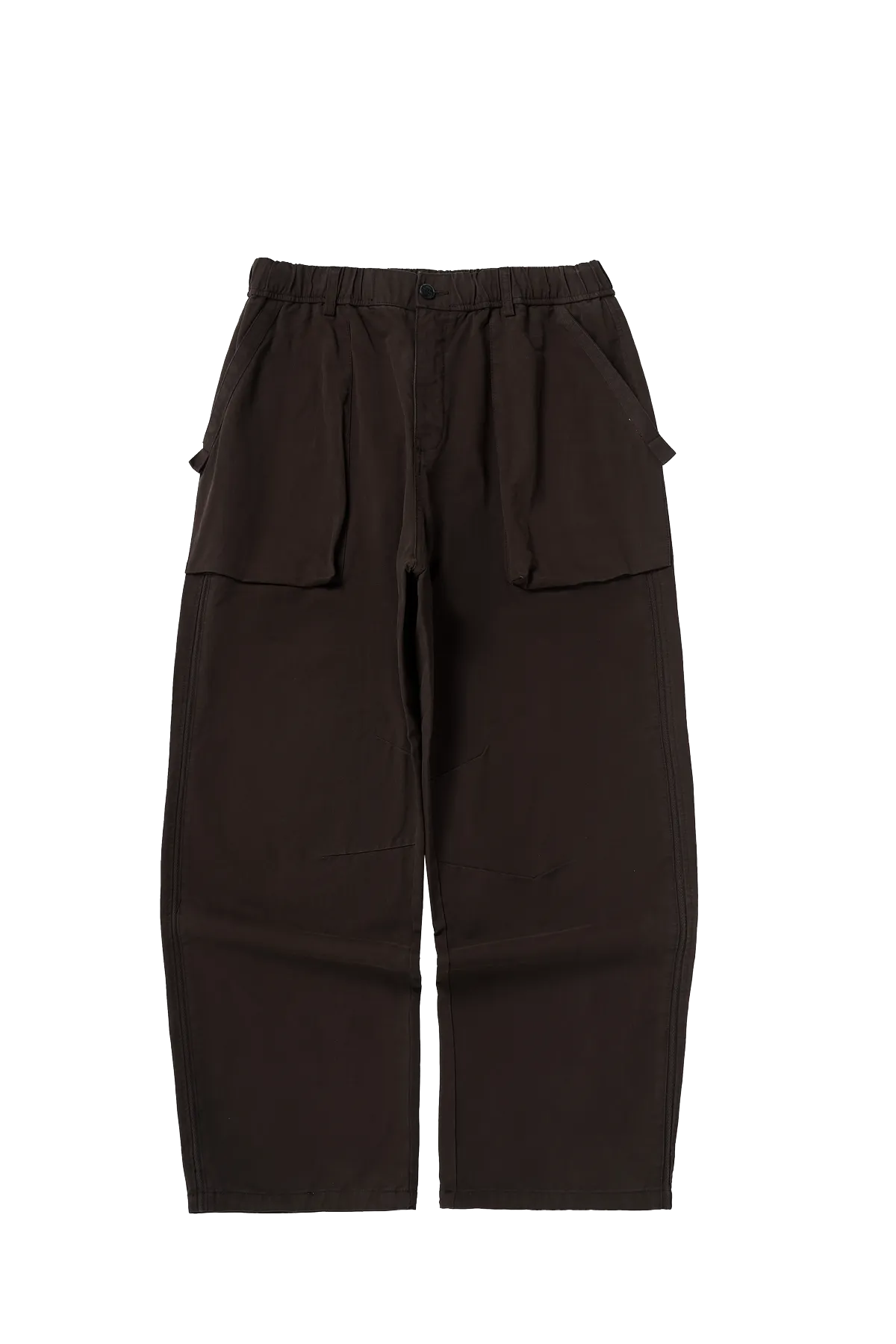 Asute Dyed Thick Utility Straight-Leg Cargo Pants