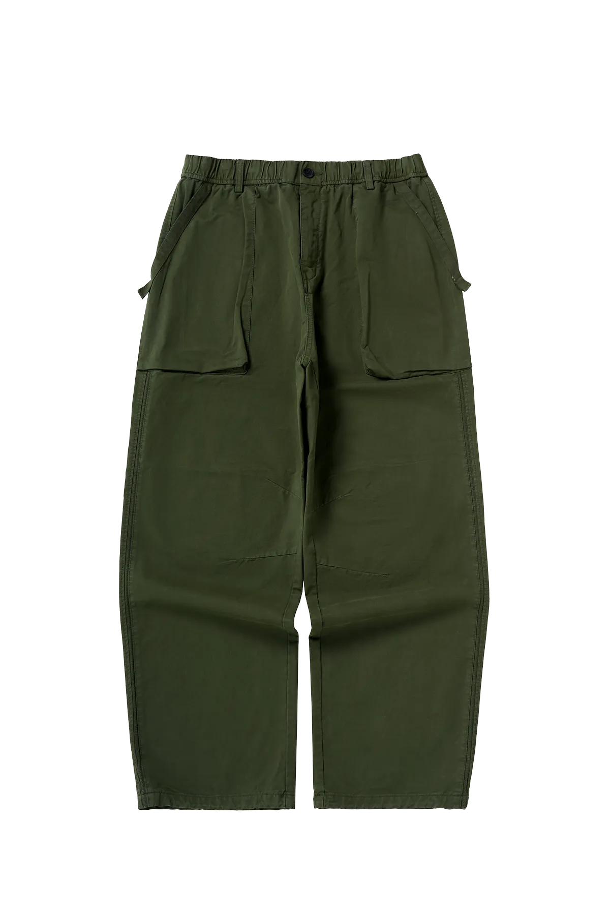 Asute Dyed Thick Utility Straight-Leg Cargo Pants