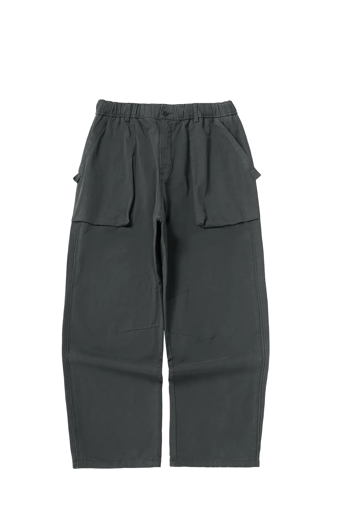 Asute Dyed Thick Utility Straight-Leg Cargo Pants