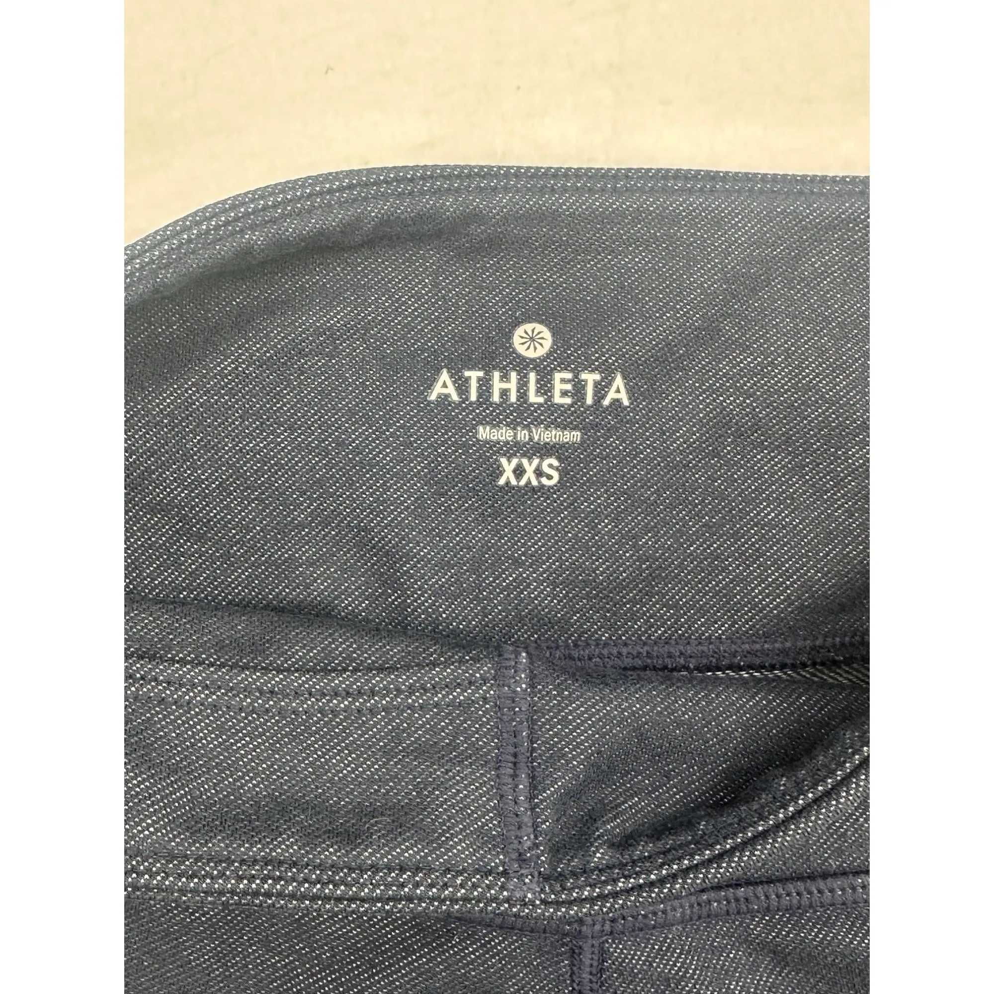 Athleta Womens Cropped Leggings XXS Black Polyester & Spandex #6318