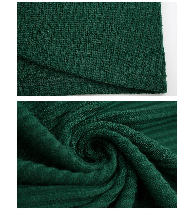 Autumn and Winter Large Size Dress V-neck Sexy Skirt