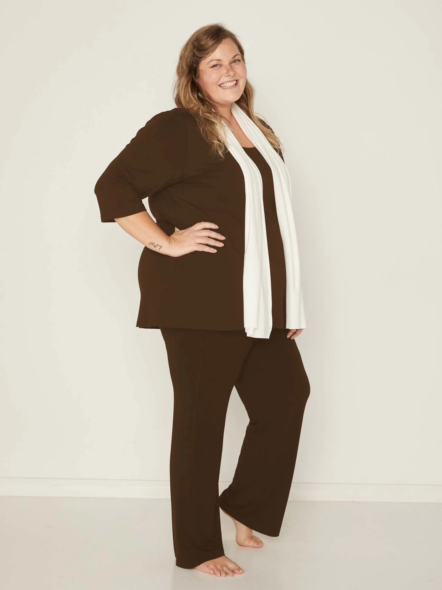 Bamboo Straight Leg Pant 2.0 - Cocoa