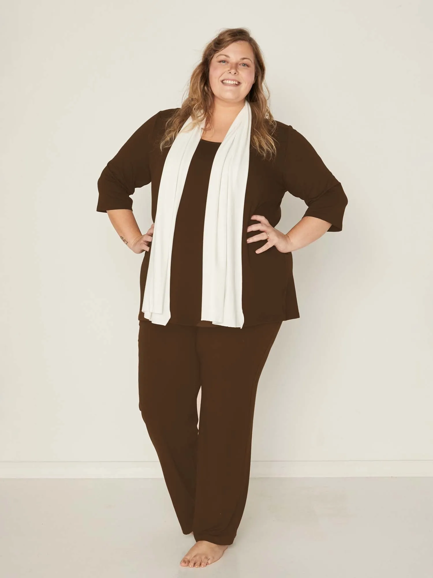 Bamboo Straight Leg Pant 2.0 - Cocoa