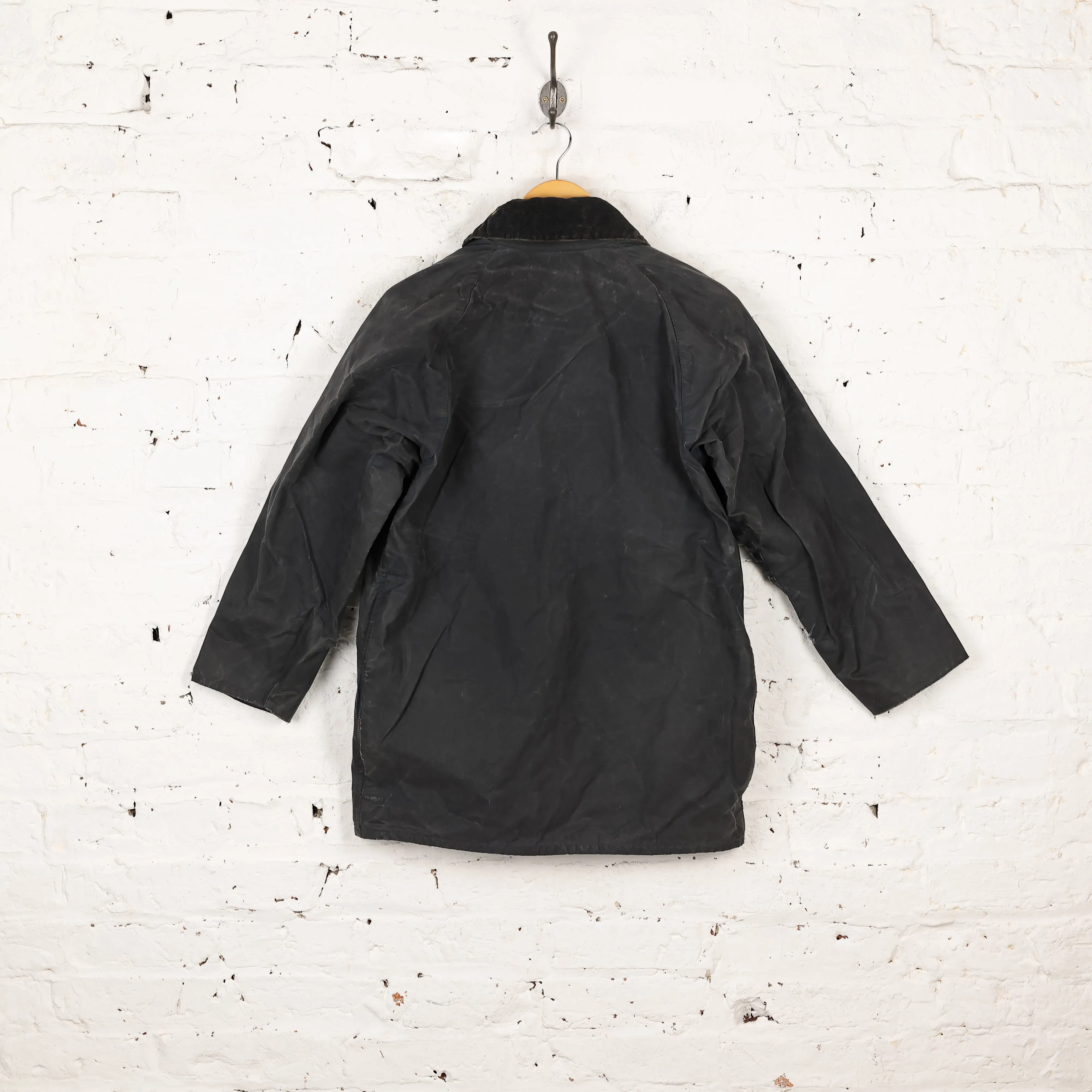 Barbour Bedale Wax Jacket Coat - Blue - S