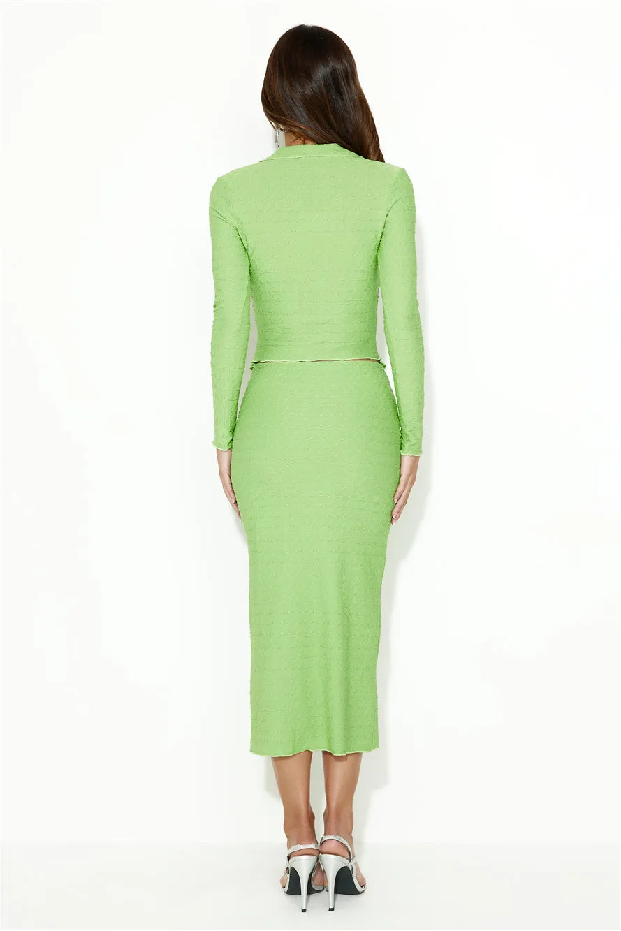 Be Sleek Midi Skirt Green