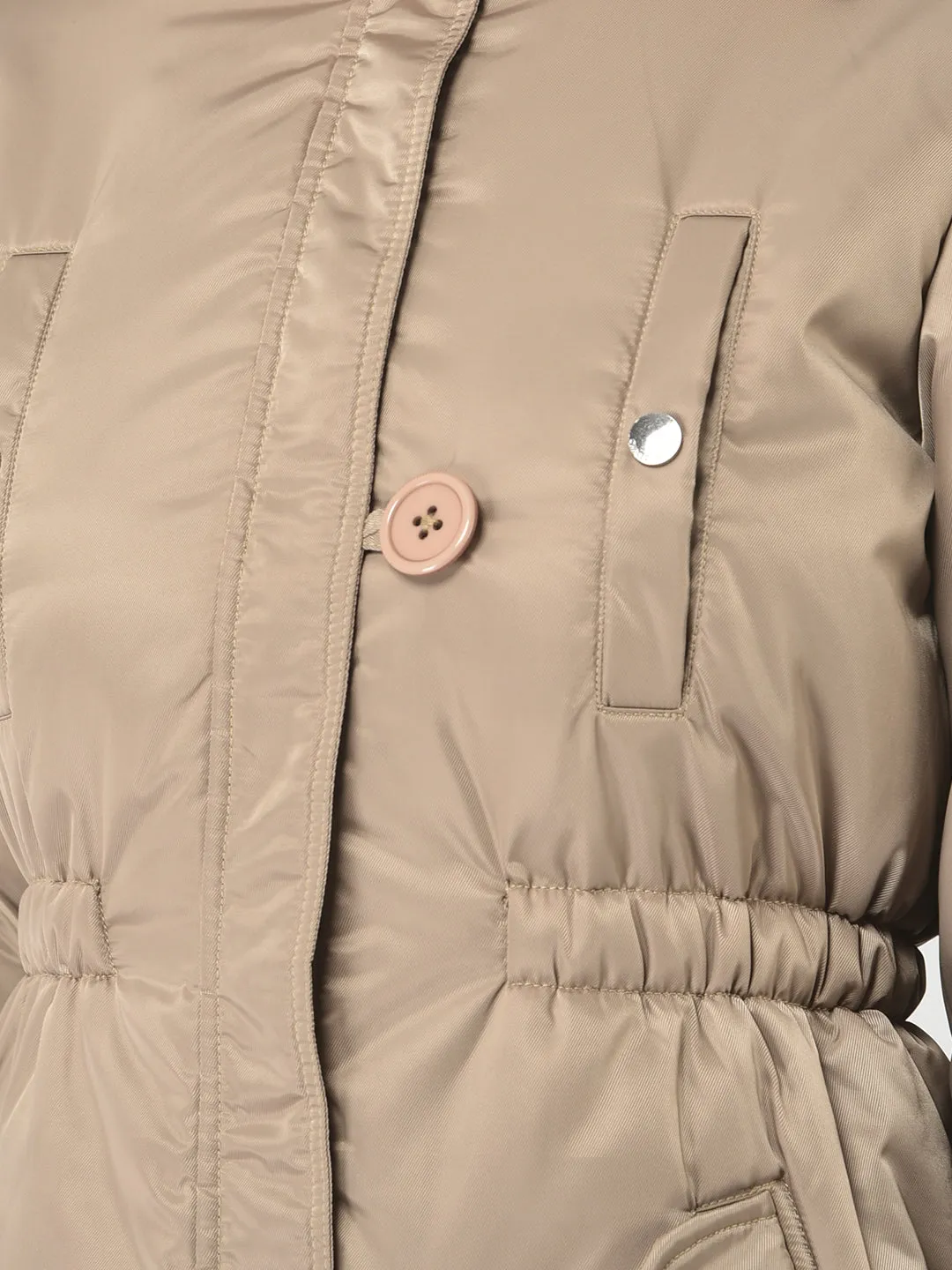 Beige Longline Jacket