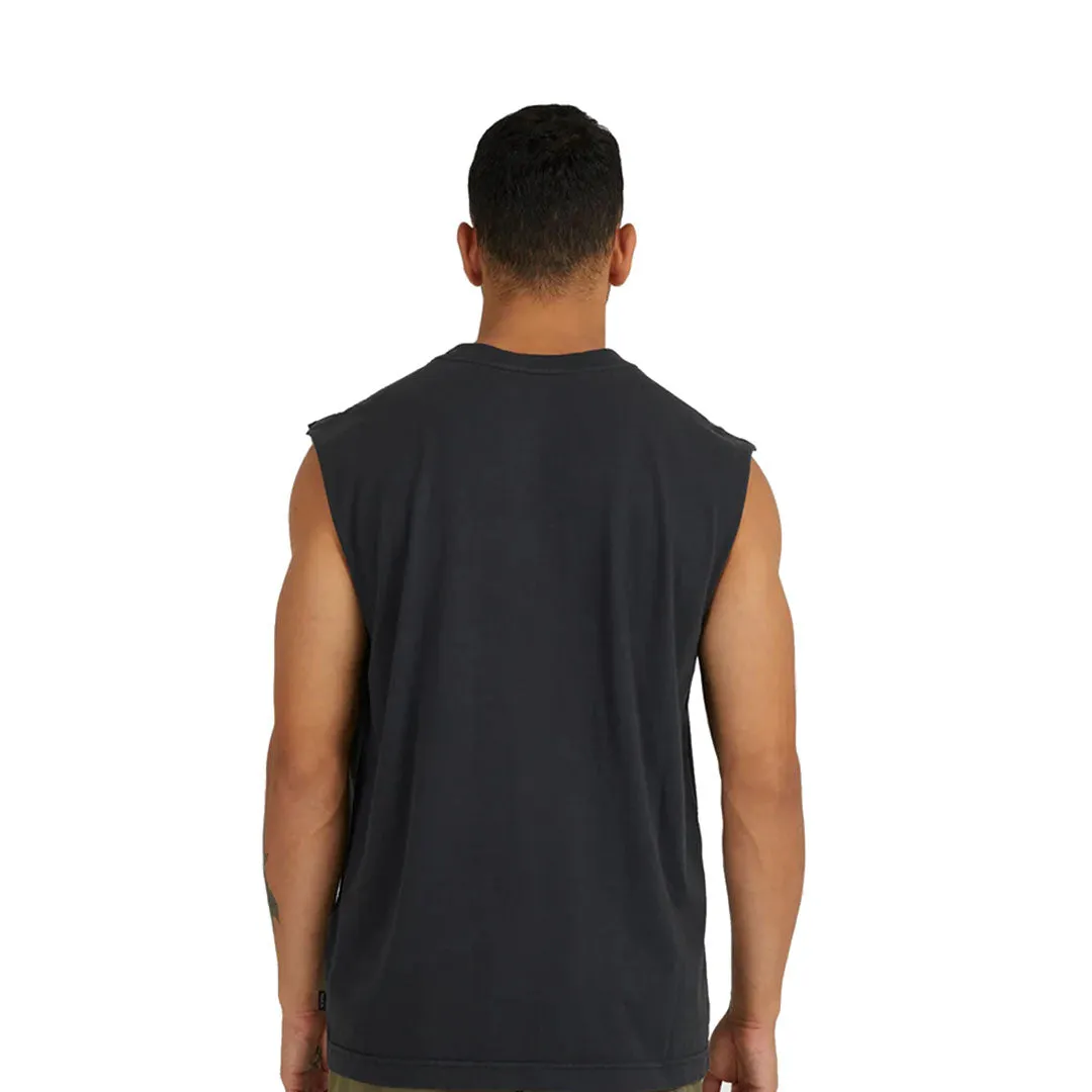 Big Rvca Washed Tees Blk Shirt