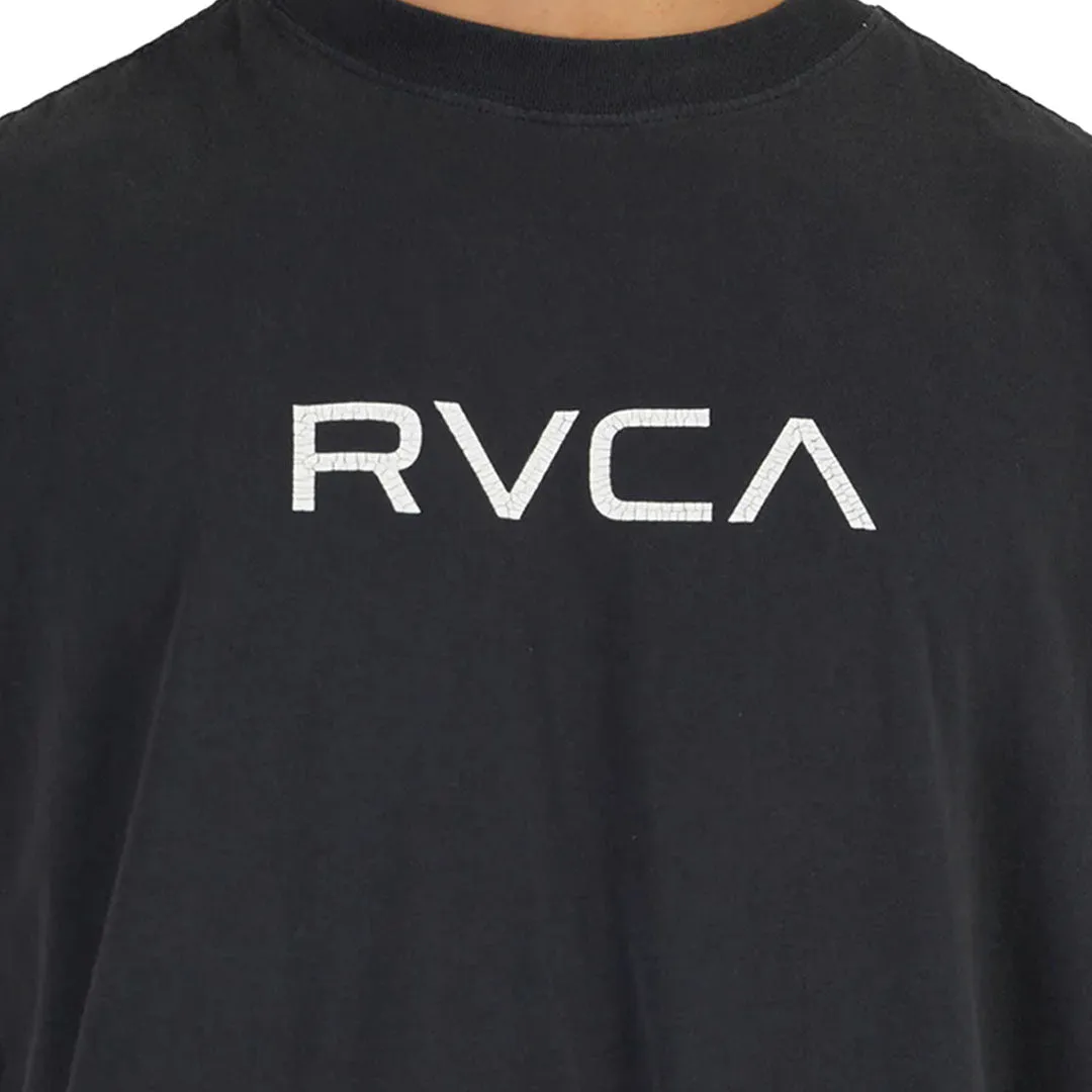 Big Rvca Washed Tees Blk Shirt