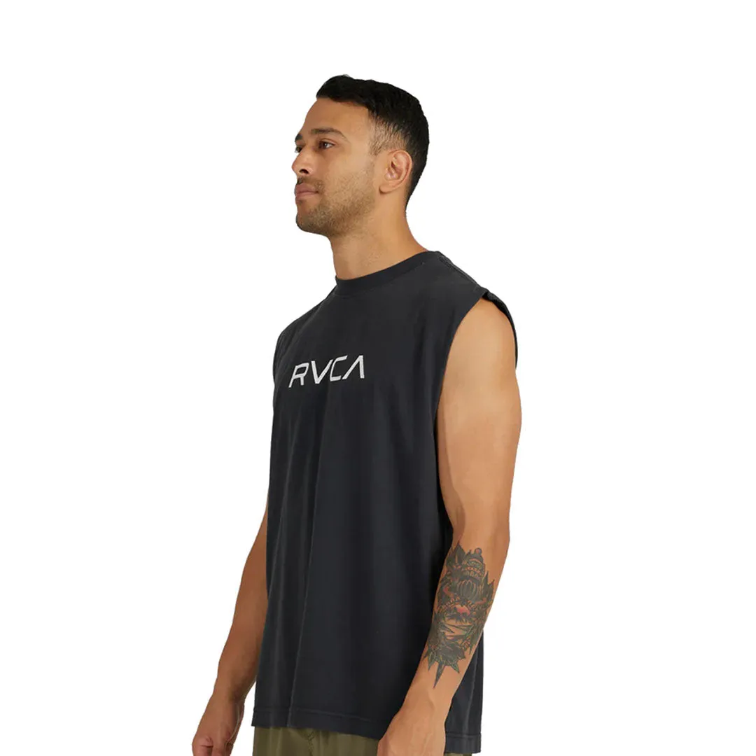 Big Rvca Washed Tees Blk Shirt
