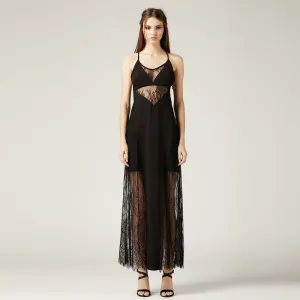 Black Lace Slip Dress