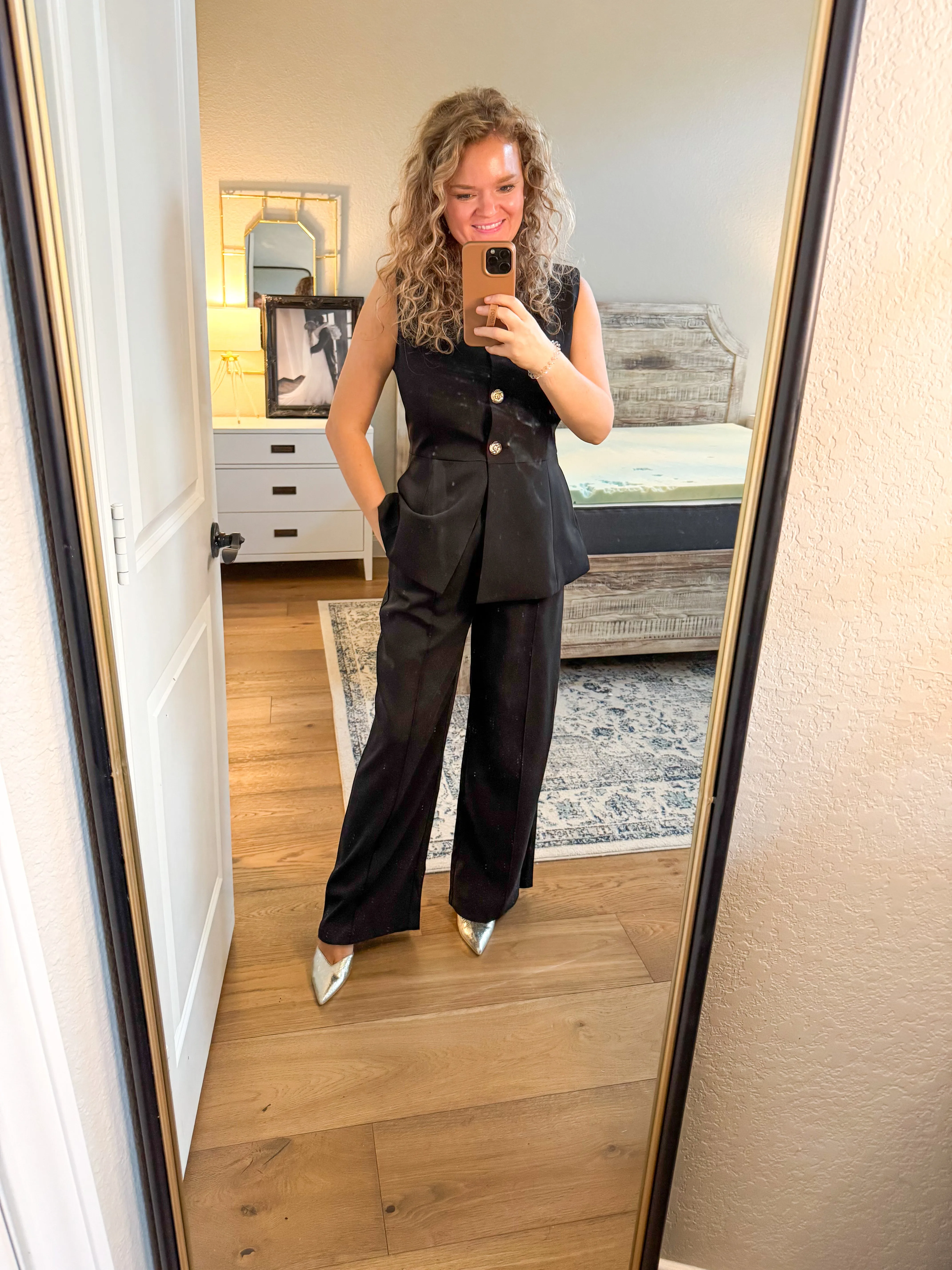 Black Straight Leg Pants