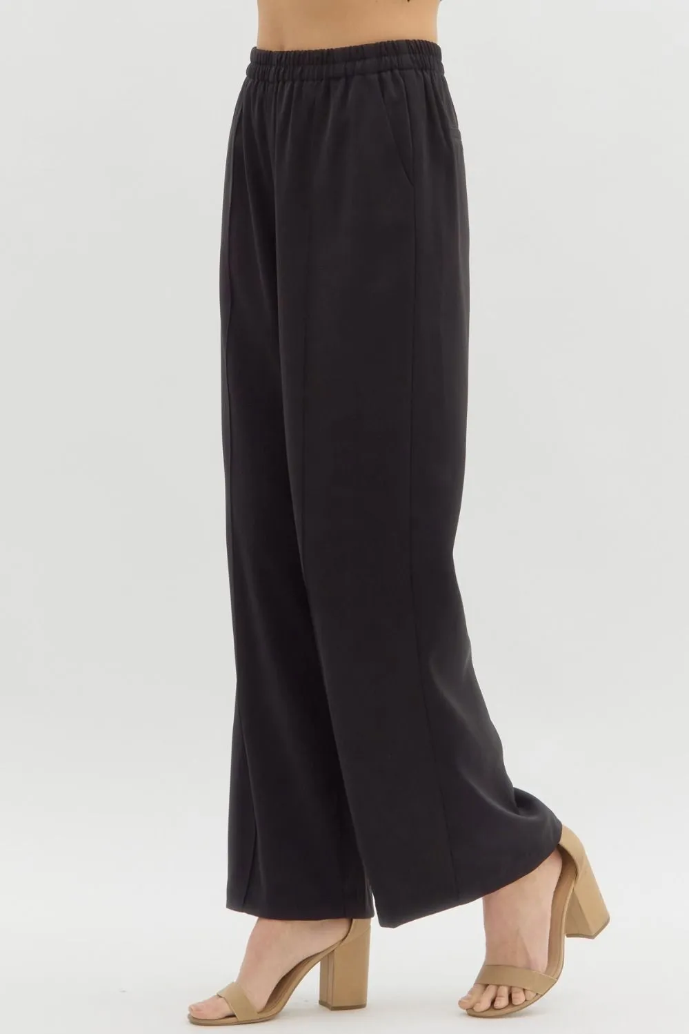 Black Straight Leg Pants