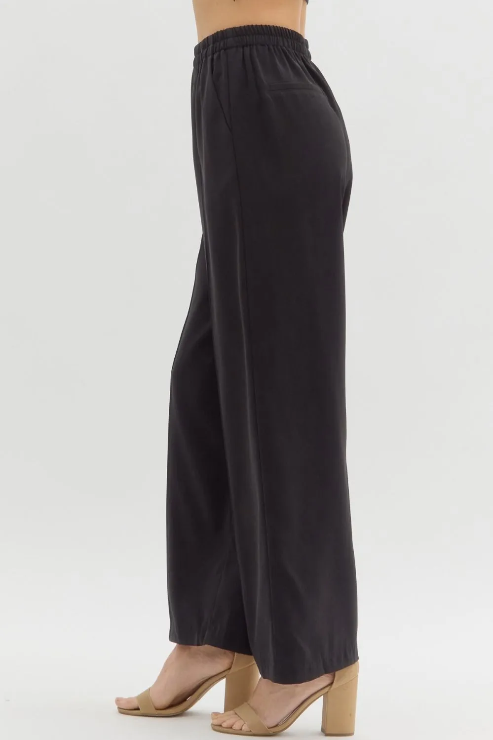 Black Straight Leg Pants