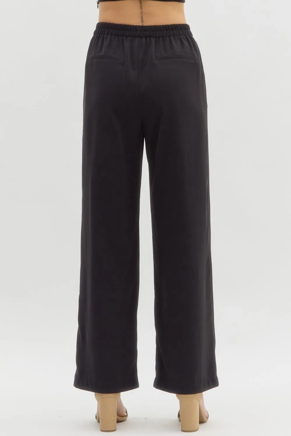 Black Straight Leg Pants