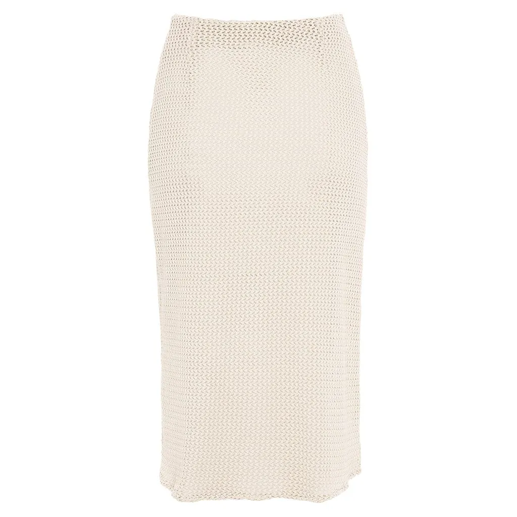 Bone Crochet Slip Skirt
