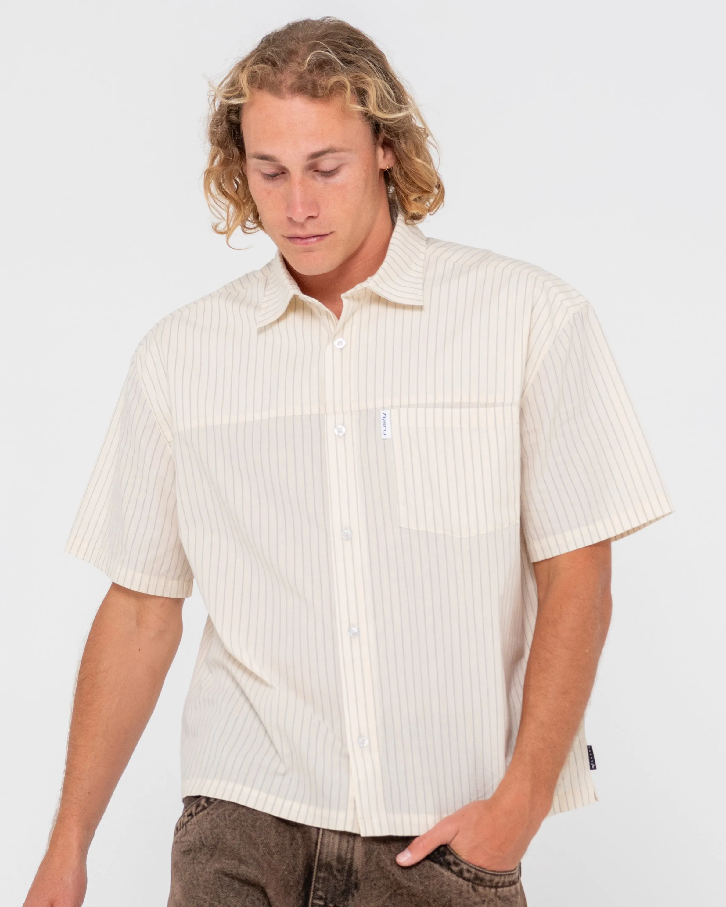 Boxed In Boxy Fit Striped Shirt