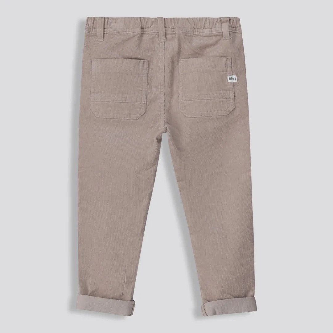 Boys Corduroy Pants _ 159291 _ Taupe