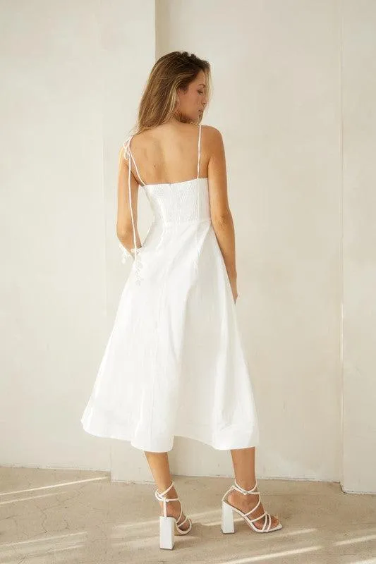 Bustier Shoulder Tie Dress