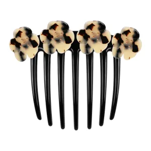 Camellia French Light Tortoiseshell Twist Comb