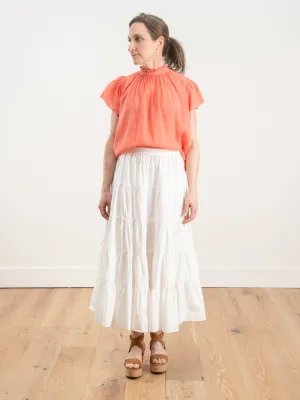 carla blouse - coral