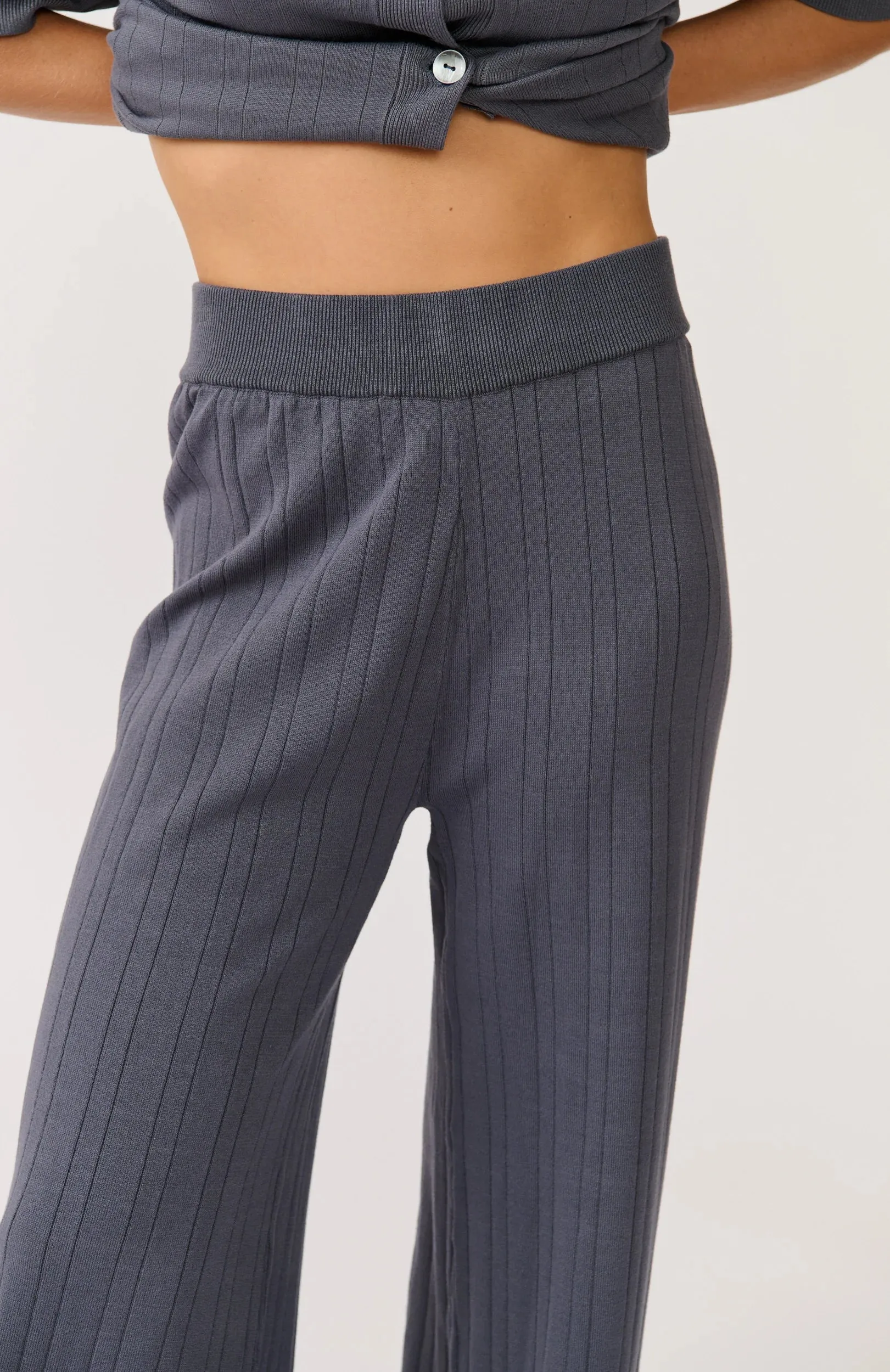 cartel & willow Molly Knit Pant - Slate