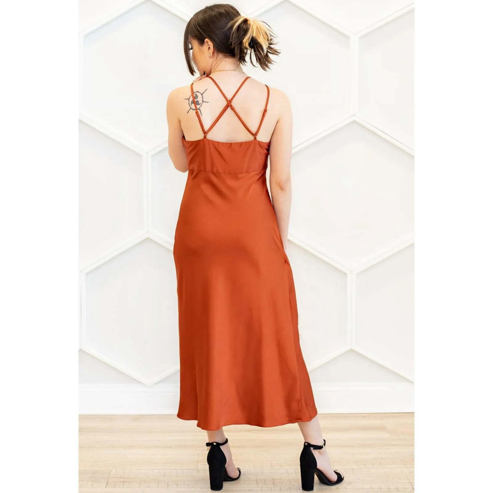 Cascade Midi Dress