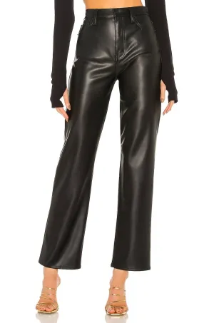 Cassie Super High Rise Straight Pants In Slate Black