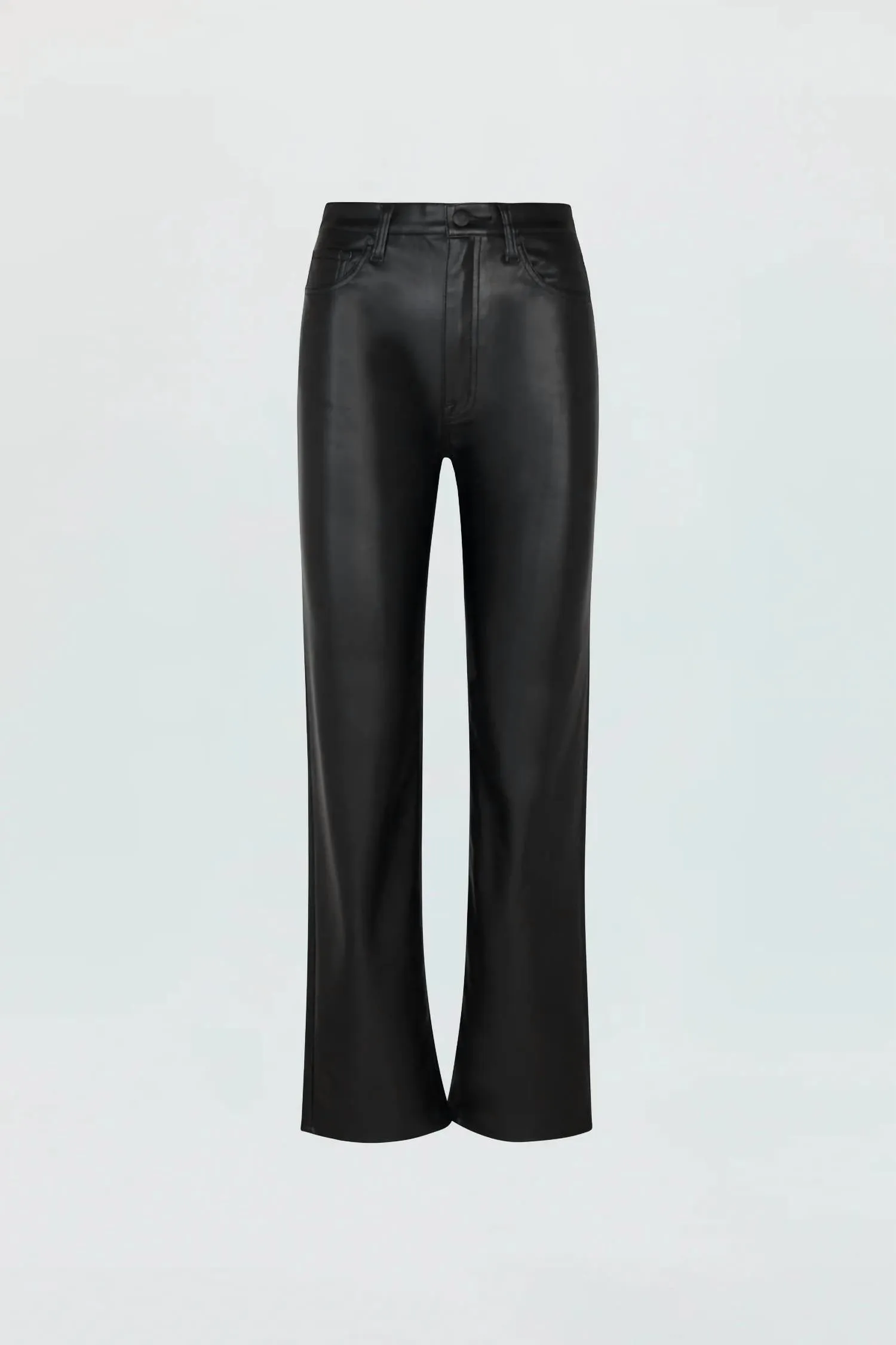 Cassie Super High Rise Straight Pants In Slate Black