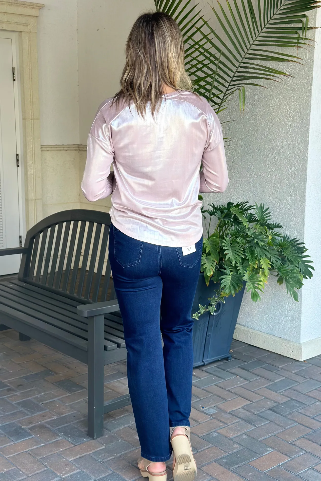 Charlie B Unmatched Comfort Straight Leg Jean-Blue Black