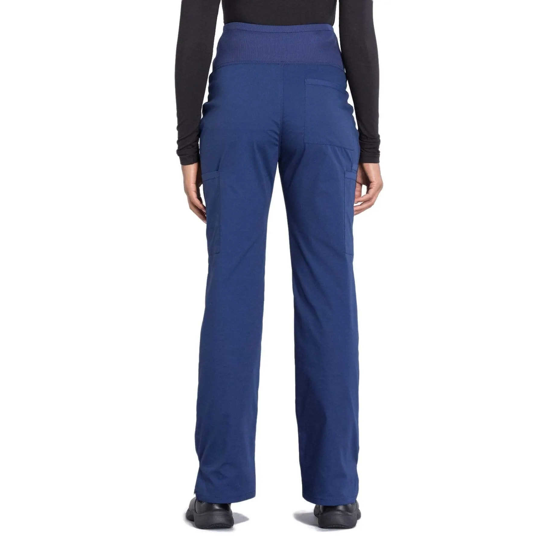 Cherokee Workwear Professionals WW220 Scrubs Pants Maternity Straight Leg Navy